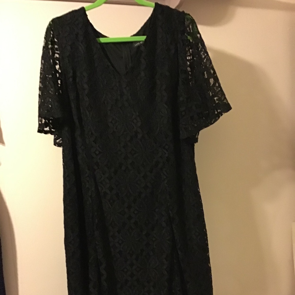 Beautiful Special Occasion Black Dress 18W Lane Bryant NWOT